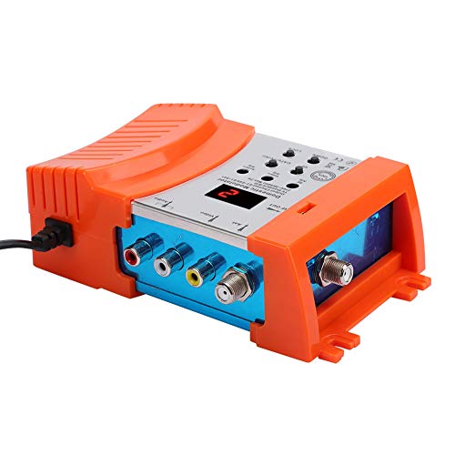 ASHATA Modulador VHF/UHF, modulador doméstico Duradero, para Audio y Video doméstico