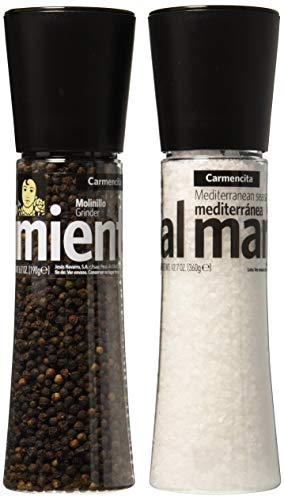 Carmencita Molinillos de Sal y Pimienta Negra - 1 paquete