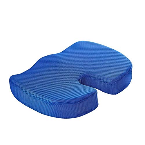 Cojines Cojines del asiento - Viajes respirable del amortiguador de asiento ortopédico de espuma de memoria asiento de la silla del masaje del cojín del amortiguador del coche gel de la esponja en for