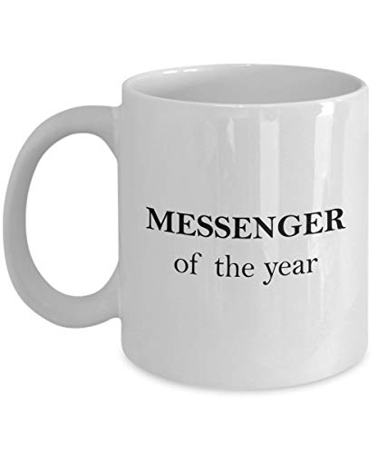 DKISEE Messenger Mug - Mensajero del año - El mejor regalo para mensajero de 325 ml