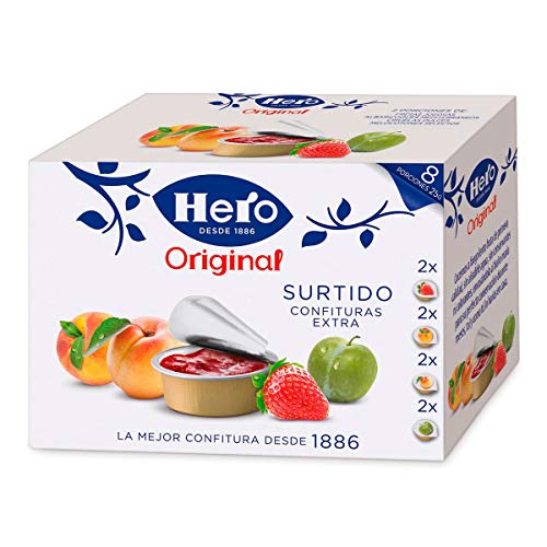 Hero - Minis - Surtido de Confituras extra - individuales 200 gr - Pack de 4 (Total 800 grams)