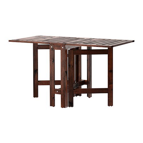 Ikea Applaro - Mesa plegable de madera, 2 a 4