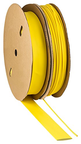 ISO-PROFI® Tubo Termoretráctil de rango 2:1 Selección de 10 diámetro y 6 longitudes amarillo (aquí: Ø10mm - 1 metro)