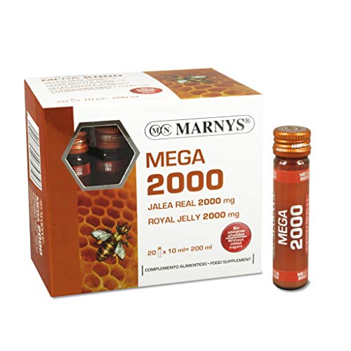Jalea Real Mega 20 viales de 2000 mg de Marny's