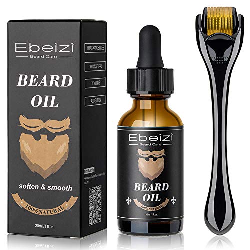 Kit de crecimiento de barba para hombre, kit de crecimiento de barba, suero activador de crecimiento de barba, rodillo de barba para hombres, rodillo de derma para hombres