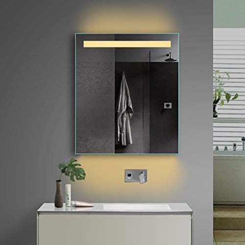 Lux-aqua diseño Espejo del baño fría/Foco a Elegir y Enchufe. 60 x 70 cm