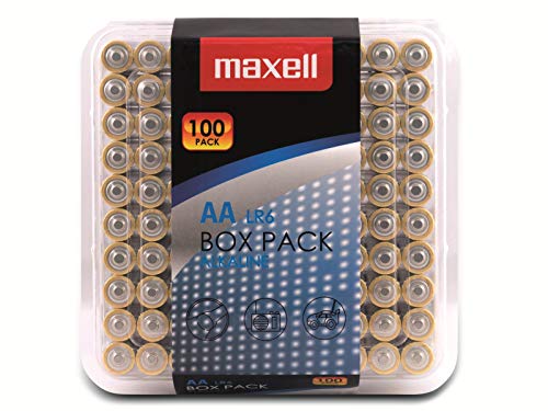 Maxell LR6 - Pack de 100 Pilas alcalinas (LR6, AA)