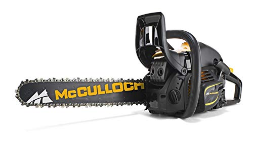 McCulloch 00096-66.317.18 CS 450 Elite Motosierra de gasolina con motor de 2000 W de potencia, longitud de espada de 45 cm, doble freno de cadena