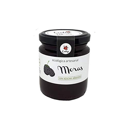 Mermelada de Mora Sin Azucar Añadido Ecologica y Artesanal - Tarro de 260 g - Conservas Artesanales Contigo (Pack de 1 tarro)