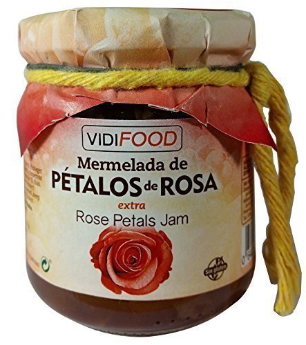 Mermelada Extra Artesanal de Pétalos de Rosa - 210 g - Procedente de España - Casera, de Alta Calidad & 100% Natural - Amplia Variedad de Deliciosos Sabores