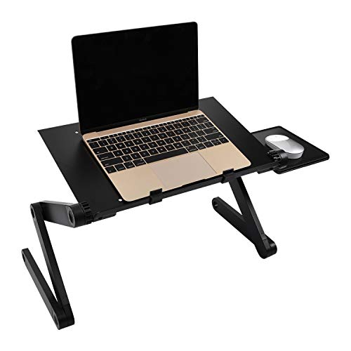 Mesa para Ordenador,Soporte para Portátil con Soporte para ratón para Notebook PC Laptop