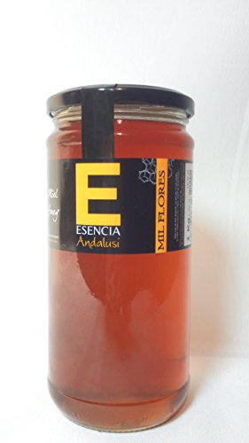 Miel 1 KG - 100% Pura de Abeja, Natural, Artesana, Producto de Jaén. Sabor excepcional por su gran pureza.(varios sabores) (Mil Flores, 1 Unidad)