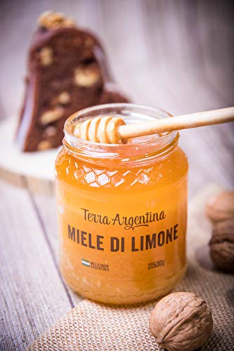Miel de Limon pura de abeja, 100% natural y de calidad premium - Terra Argentina 500gr