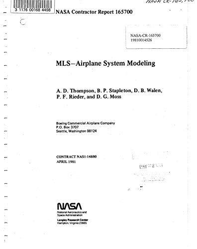 MLS: Airplane system modeling (English Edition)