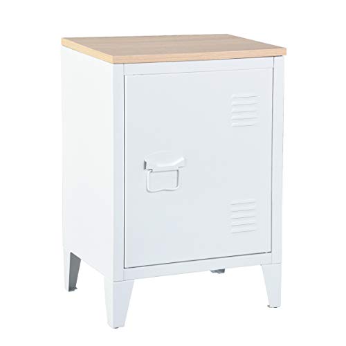 Mueble Coy Cabinet, Metal, Blanco, MDF, 40 x 30 x 57 cm