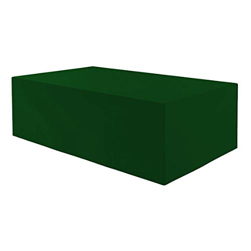 Planesium Premium Funda de Muebles de Jardín Mesa Protectora Cubierta Impermeable Tela Oxford Resistente al Desgarro Abeto Verde 150cm x 90cm x 75cm