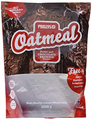 Prozis Oatmeal - Cereales Repletos de Proteínas, Hidratos de Carbono de Alta Calidad y Fibras Saciantes - Sabor Brownie de chocolate - 1250 g