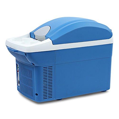 QIHANGCHEPIN Nuevo 12V 8L Mini Incubadora Portátil Refrigerador Refrigerador del Coche Refrigerador Caliente y Frío Vehículo Azul