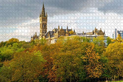 Reino Unido Inglaterra Universidad de Glasgow Jigsaw Puzzle para adultos 1000 piezas de rompecabezas de madera para adultos