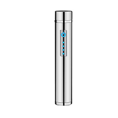 TYI -Encendedor Eléctrico USB Recargable con Pantalla Táctil, con 4 Puntos En Forma De Arco E Indicador De Potencia, Resistente Al Viento, Duradero, Utilizado En Cigarrillos, Cocina,a
