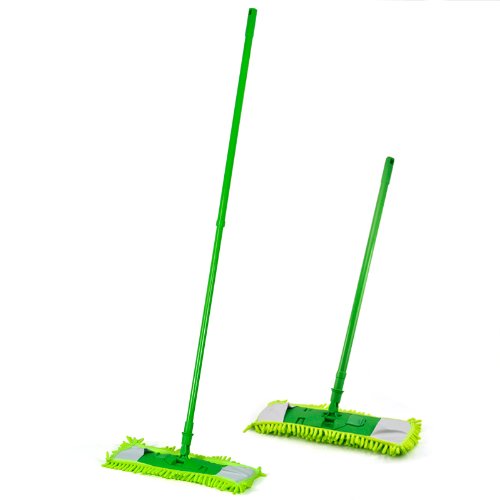 Vaorwne - Limpiador de mopa extensible de madera laminada para suelos mojados, color verde