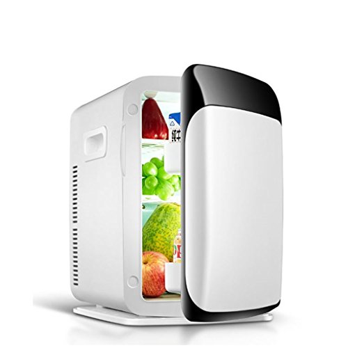 15L Mini Refrigerador, Dual-Core LCD Display Mini Refrigerador del Coche ABS Multifunción Home Cooler Freezer Warmer Portable Auto Nevera Congelador
