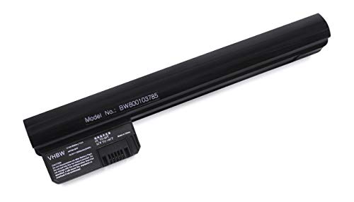 Batería Li-Ion vhbw 2200mAh (10.8V) Negra para Ordenador portátil HP/CompaQ Mini 210 Vivienne Tam, 210-1000 como 582213-121, HSTNN-IB0O.