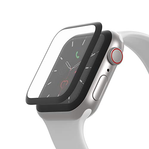 Belkin - Protector de pantalla para Apple Watch Series 5 y 4, protector de borde a borde para el modelo de 44 mm