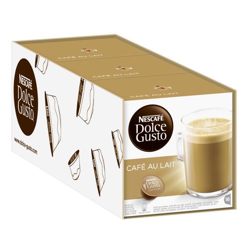 Cafe Dolce gusto CAFE CON LECHE | NESTLE Pack 3 cajas de 18 capsulas cada una