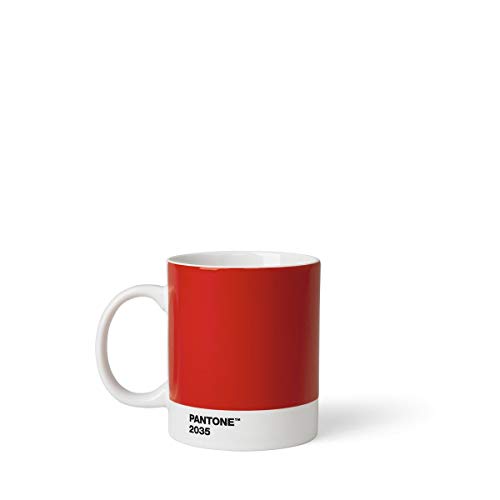 Copenhagen design Pantone Mug, Coffee/Tea Cup, Fine China (Ceramic), 375 ml, Red, 2035 C, Porcelana, One Size