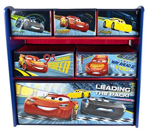 Disney Pixar, Cars 3 42199-S - Mueble de almacenaje para cars, negro y rojo, 62 x 30 x 60 cm