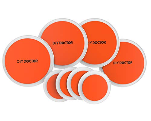 DIY Doctor – Discos para desplazar muebles pesados, color naranja Estupendo juego de 8 alfombrillas.