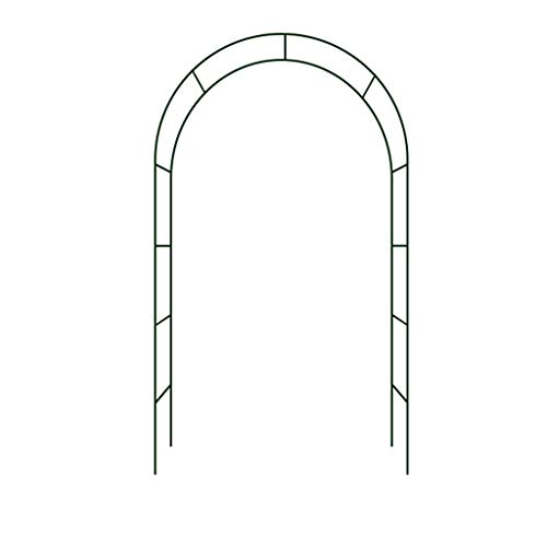 ESTEAR Arco de jardín Metal Hierro Forjado Arco Decorativo Diseño rústico - Ideal para Cultivar Cualquier Tipo de Plantas trepadoras - Verde Scuro