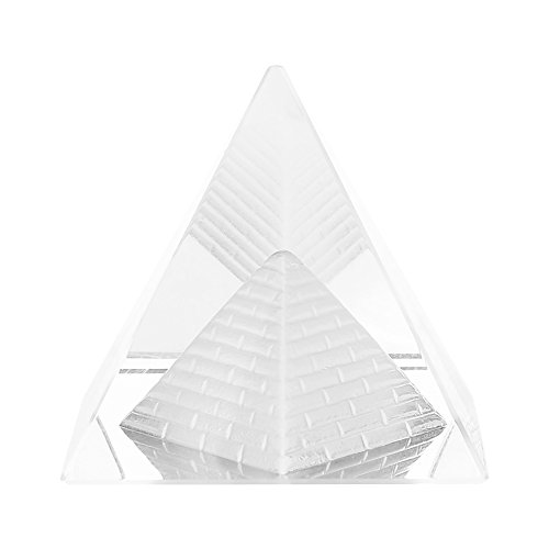 Figura de pirámides de cristal, figura de pirámides, modelo de estatua de plata, regalo de pirámides de artesanía de Feng Shui