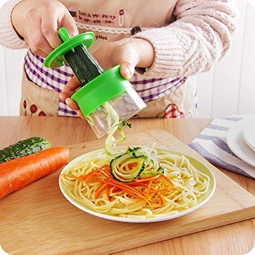 Frutas vegetales cortadora de cuchilla espiral espiral de zanahoria pepino rallador cortador fideos espaguetis ensalada de pasta de calabacín - fabricante de herramientas