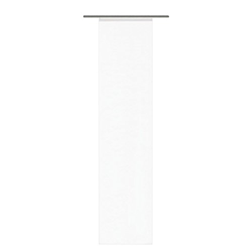 Home Fashion 87141-810 ROM - Cortina corredera (245 x 60 cm, Lados Cortados con láser), Color Blanco