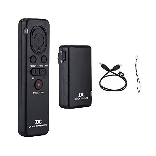 JJC 2.4G Receptor Inalámbrico de 100M y Kit de Mando a Distancia para Sony Alpha/Cyber-Shot Cámaras y Videocámaras Handycam con Multi-Terminal - Sustituye a Sony RMT-VP1K y RM-VPR1