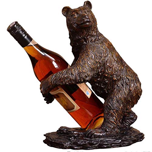 JYTBD YUN TAO - Botellero decorativo personalizado oso europeo creativo para el hogar, mueble para TV, armario de vino, accesorios para decoración de mesa, estatuas