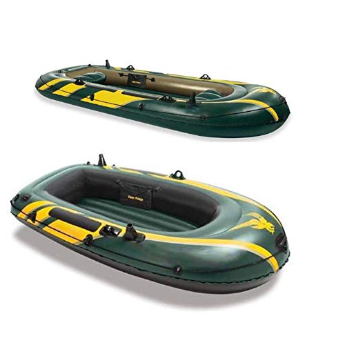 Kayak Hinchable Bote Inflable con Remos Y Bomba, Set De Canoas para 2 Personas con Deportes Acuáticos con Paletas, 236 * 114 * 41 Cm