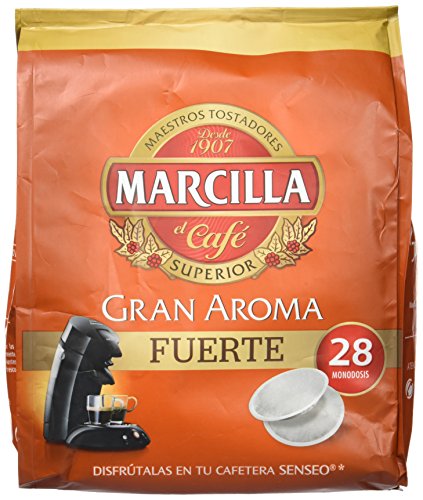 Marcilla Gran Aroma Fuerte - 28 monodosis compatibles con máquinas SENSEO (R)