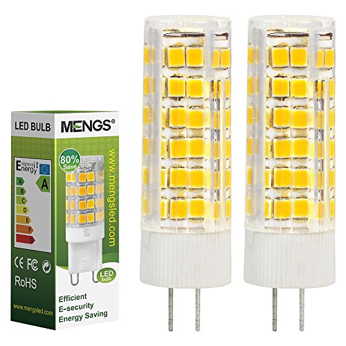 MENGS® Pack de 2 Bombilla lámpara LED 7 Watt G4, 75x 2835 SMD, blanca fría 6500K,AC/DC 12V