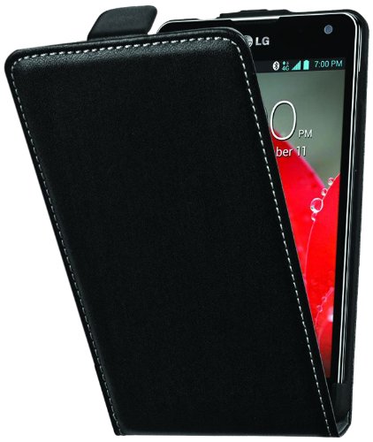 Muvit MUSLI0208 - Funda slim S + protector de pantalla para LG Optimus G E975, negro