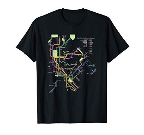 Nueva York Metro Metro Mapa Arte NY Recuerdo Regalos Camiseta