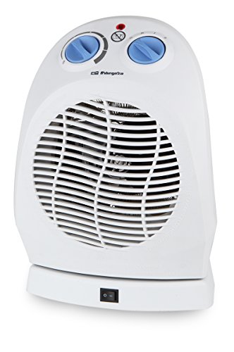 Orbegozo FH 5011 - Calefactor oscilante, termostato regulable, función anticongelante, función aire frío, 2 niveles de potencia, protección contra sobrecalentamiento, 2000 W