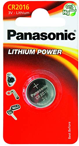 Panasonic CR2016 - Pila de botón (1 unidad, litio)