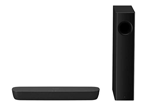Panasonic SC-HTB250 Barra de Sonido (Inalámbrico y alámbrico Con Subwoofer Hogar, 2.1 Canales, Altavoz Soundbar, 120 W, DTS Digital Surround,Dolby Digital, 80 W, 5,08 cm (2"), 10 cm)- Color Negro