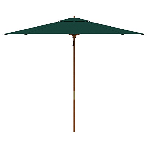 paramondo Parasol parakoala sombrilla de Madera, 3m, Redonda, Color Verde