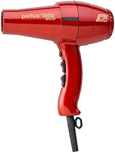 Parlux Hair Dryer 1800 - Secador de pelo, color rojo (Reacondicionado Certificado)
