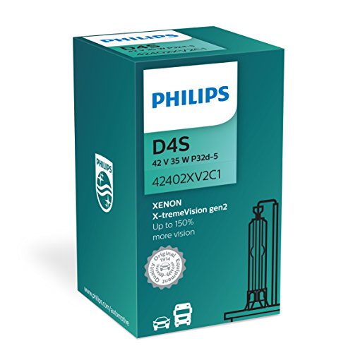 Philips - D4s, led de efecto, mezclada con habilidad para desprender luz blanca, hasta 150% más de visión 42402 x v2 c1