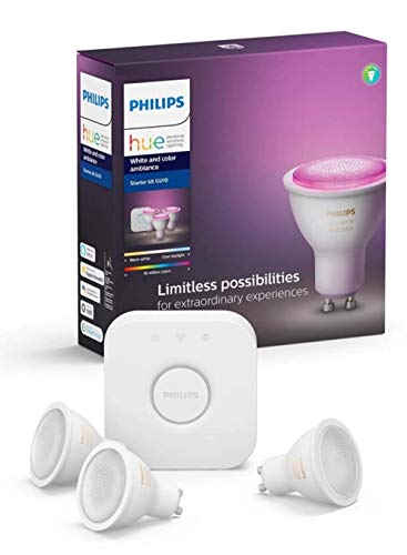 Philips Hue White & Color Ambiance Starter Set 3xGU10 LED BT + Bridge + regulador